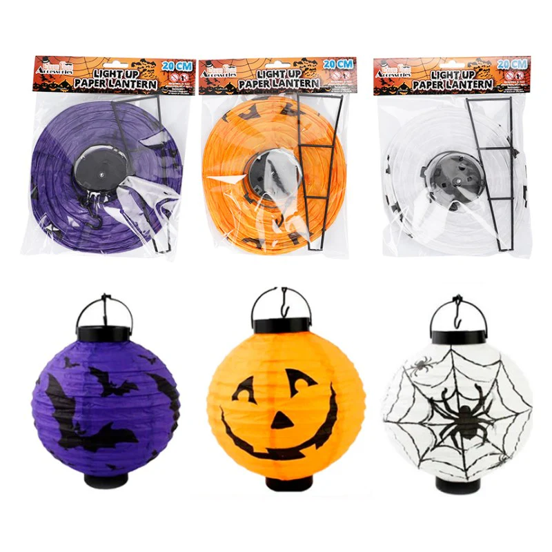 Lantern Paper Light Up - 20cm