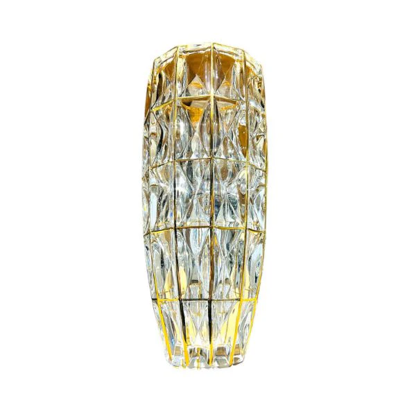 Large Glass Vase With Gold Insert - Image 4
