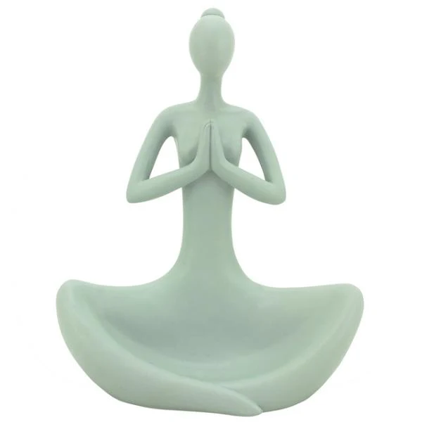 Sage Large Yoga Lady - 24cm x 32cm