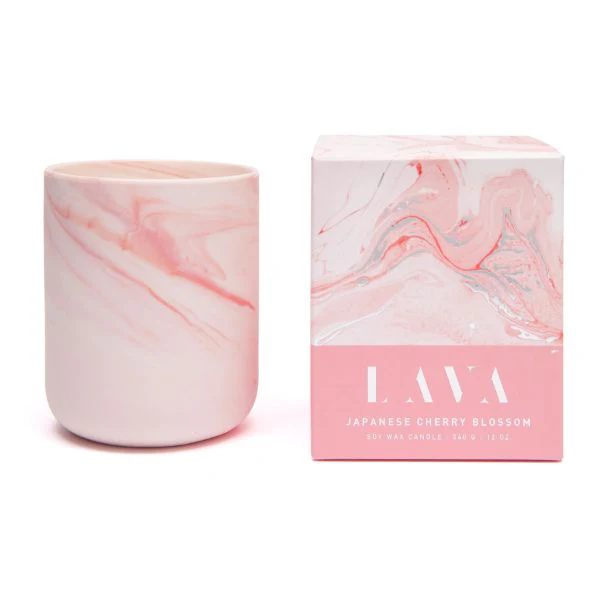 Lava Japanese Cherry Blossom Soy Candle - 340g