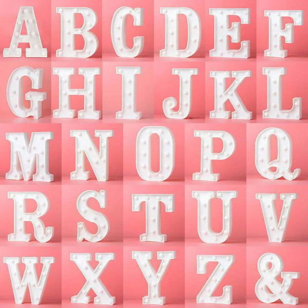 LED Letter M Light