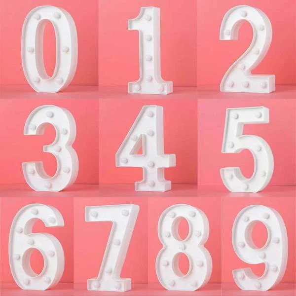 Number 6 LED Light