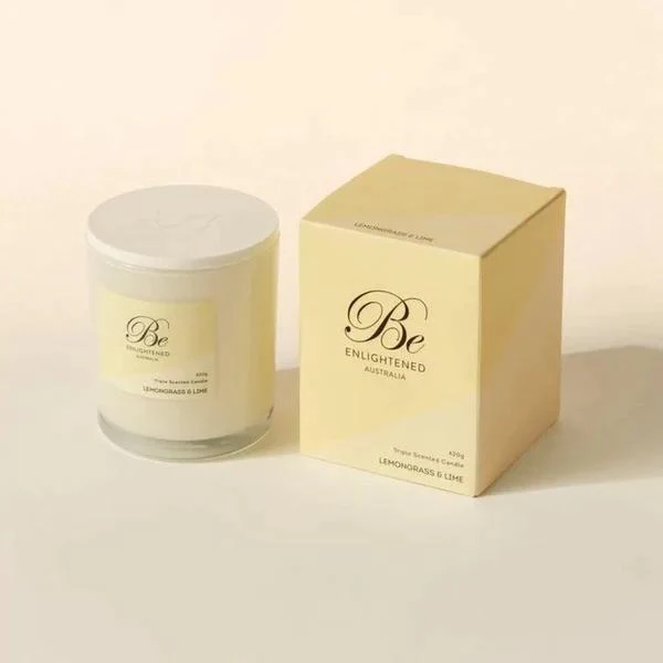 Lemongrass And Lime Triple Scented Candle - 420g - Image 2