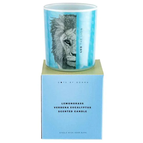 Leo The Lion Candle - 10cm x 12.5cm - Image 2