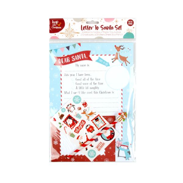 Christmas Thank You Letters To Santa With Envelope