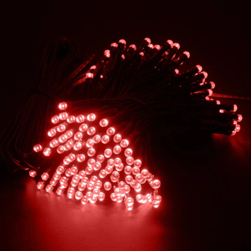 Red Solar Fairy Lights - 19.5m - Image 4