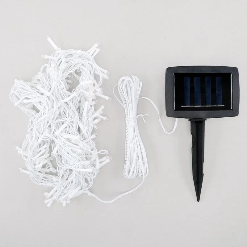 Cool White Led Icicle Shape Solar Light - 730cm - Image 2