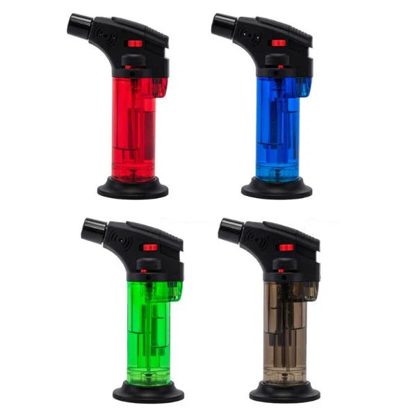 Transparent Refillable Gas Blow Lighter Torch - Image 4