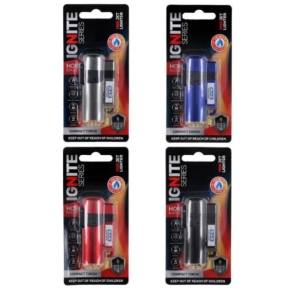 Mini Jet Flame Windproof Refillable Turbo Gas Lighter