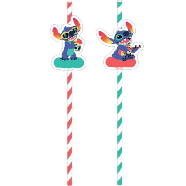 8 Pack Lilo & Stitch Paper Straws