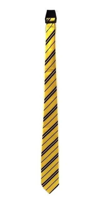Long Yellow Tie with Stripe