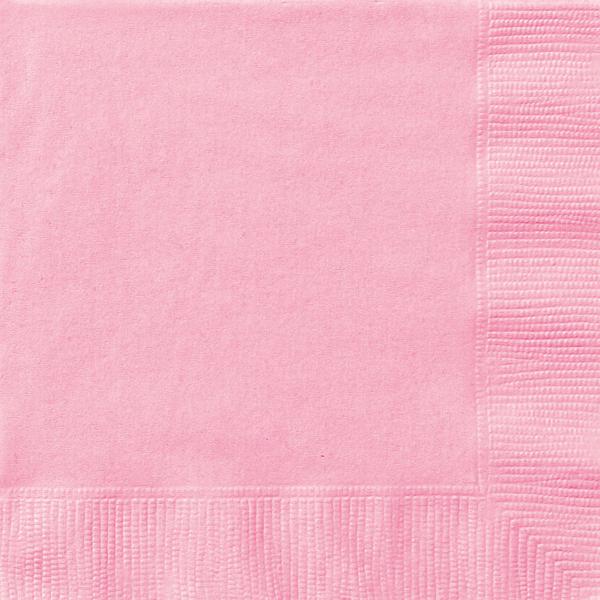 50 Pack Lovely Pink 2 Ply Luncheon Napkins - 33cm x 33cm