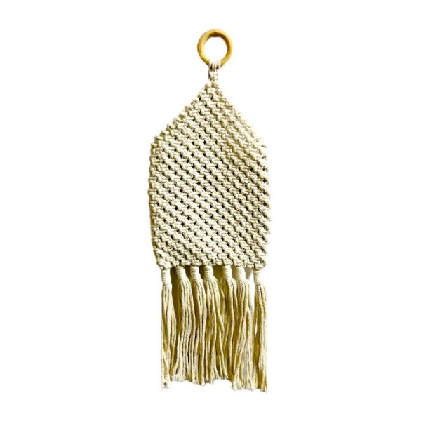 White Macrame Bag - Image 2