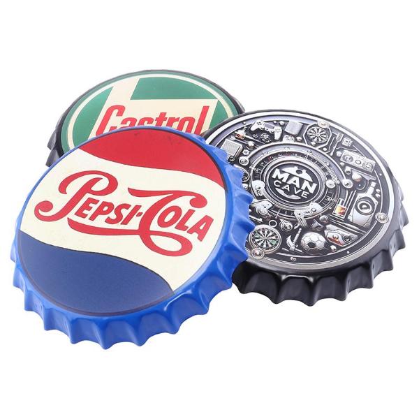 Retro Metal Sign Bottle Top Man Cave Accessories - 35cm - Image 2