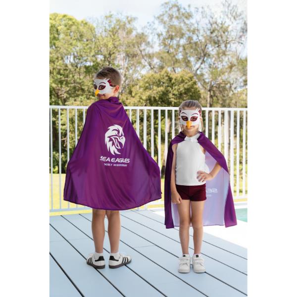 Manly Warringah Sea Eagles Youth Hero Supporter Cape - Image 2
