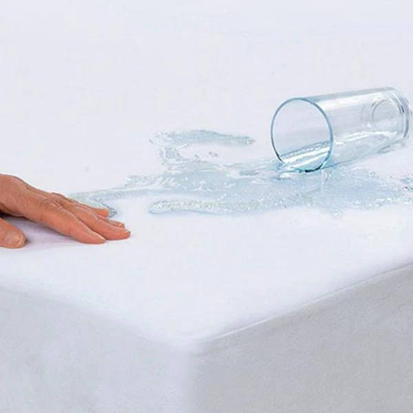 King Bed Water Resistant PVC Fitted With Elastic Mattress Protector - 195cm x 200cm x 30cm - Image 2