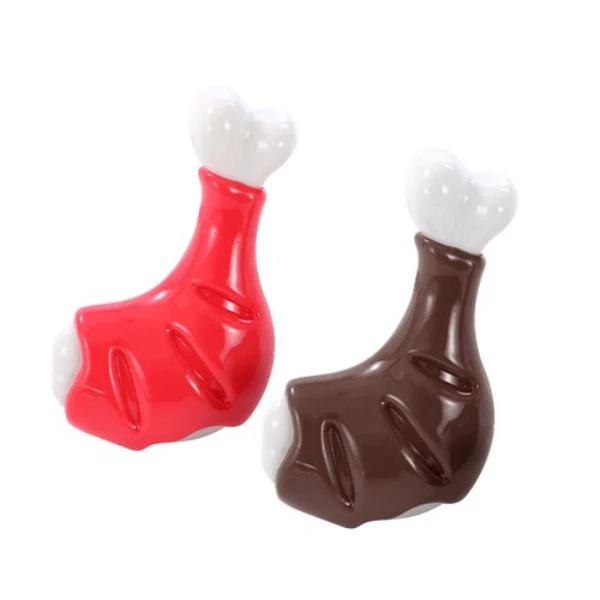 Meat Lovers Flavoured Drumstick Chew Toy - 12cm x 7cm x 4cm - Image 2