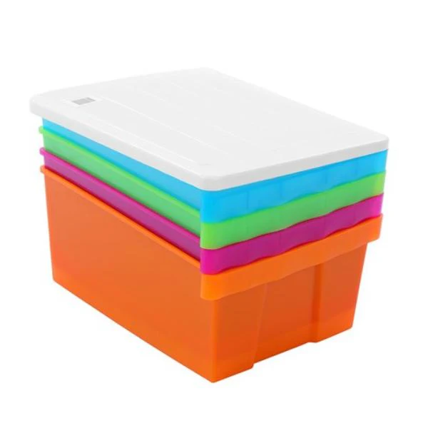 4 Mega Coloured Plastic Drawer Cabinet - 50cm x 40cm x 103cm - Image 3