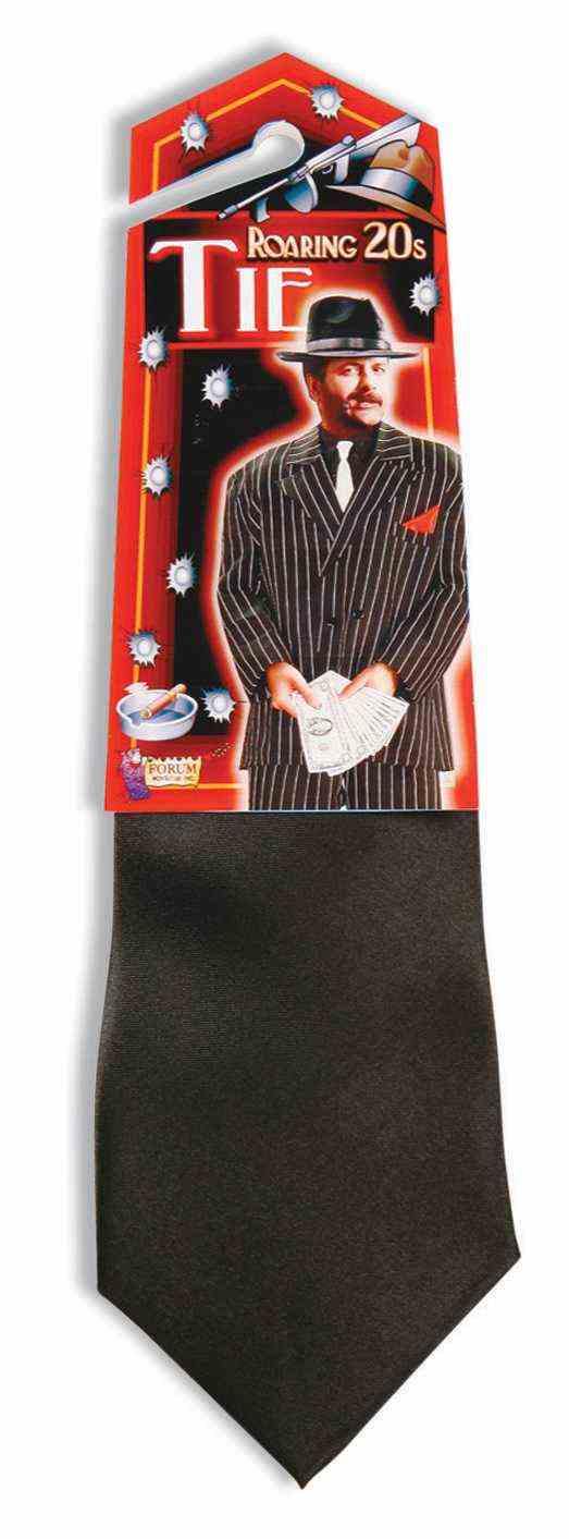 Mens Black Gangster Tie