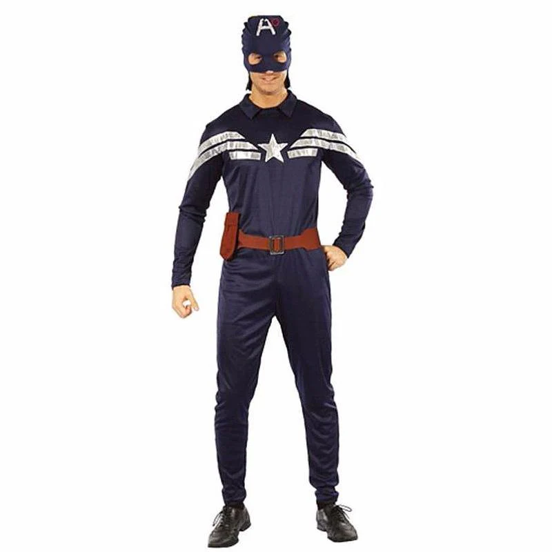 Mens Captain America Hero Costume