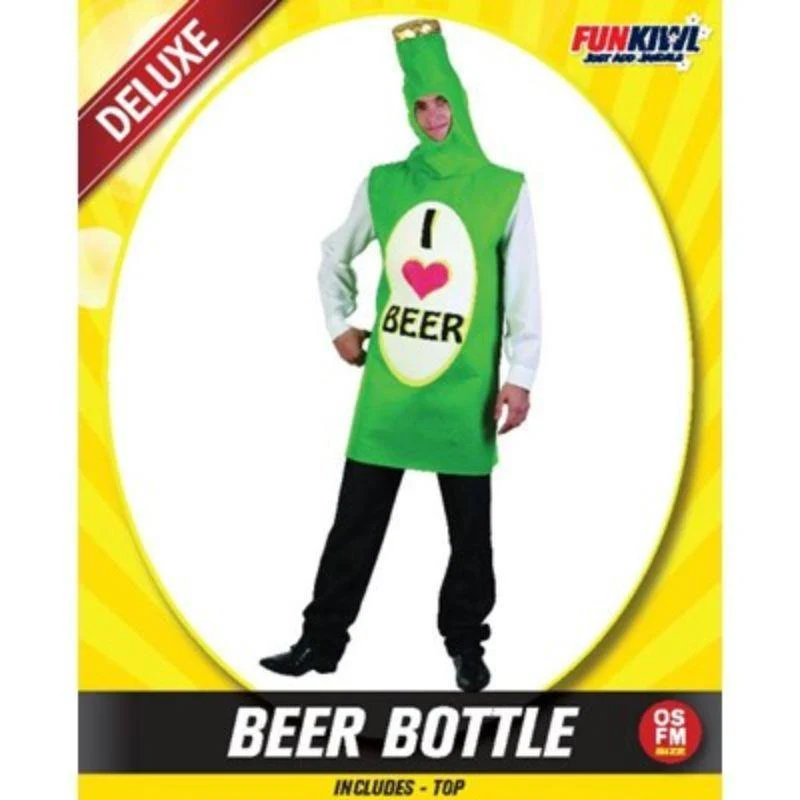 Mens Deluxe Beer Bottle Costume