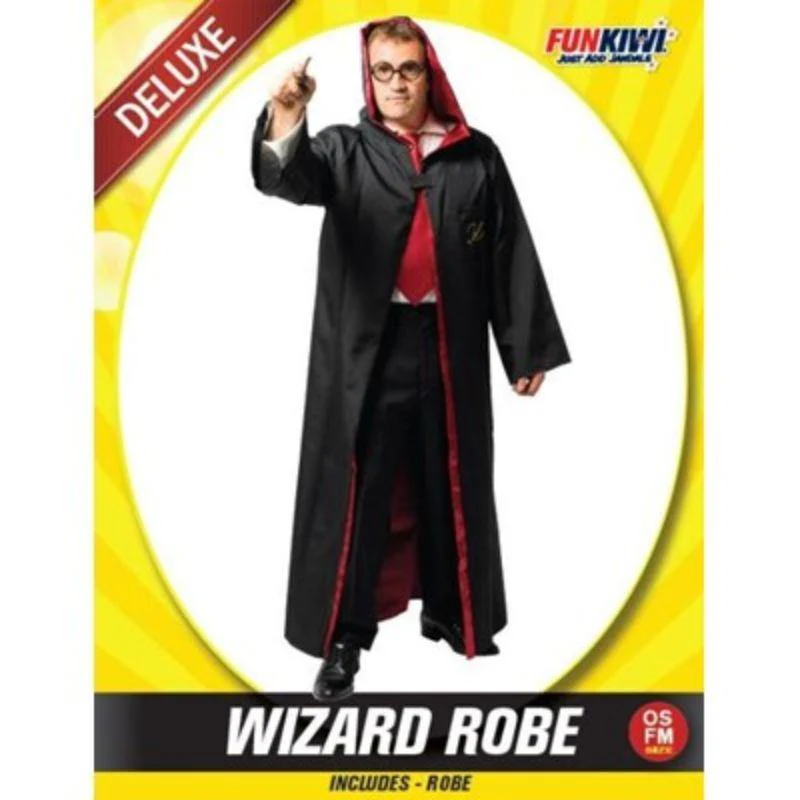 Mens Deluxe Wizard Robe Costume
