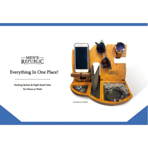 Mens Republic Docking Station & Stand - - 28cm x 18cm x 19cm - Image 2