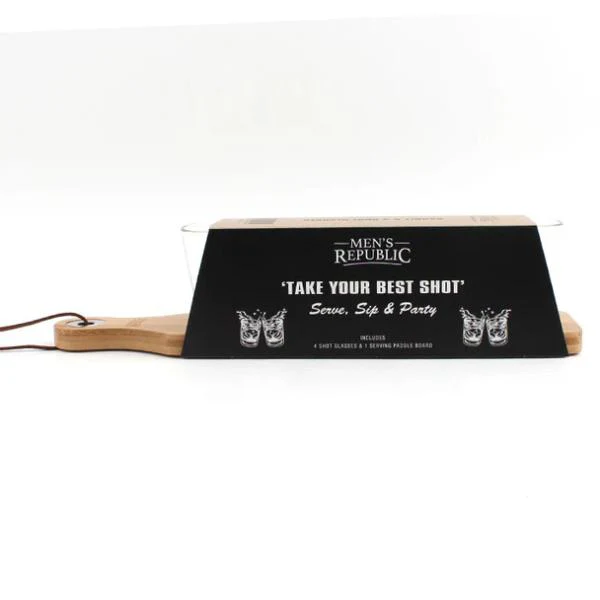 Mens Republic Paddle Board With 4 Shot Glasses - Image 3