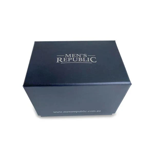 Black Mens Republic Watch Set With 4 Bracelets - 25cm - Image 3