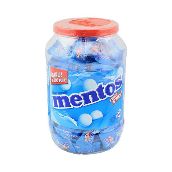 200 Pack Mentos Jar Mint Candy - 540g