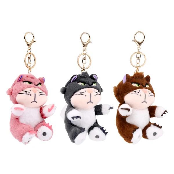 Cheeky Cat Meow Plush Keyring
