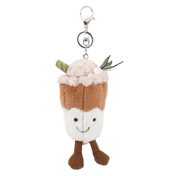 Lenny The Latte Meow Plush Keyring