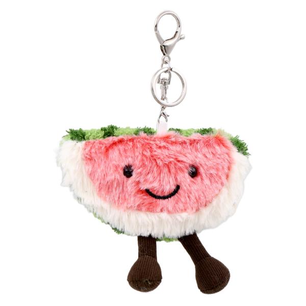 Wally The Watermelon Meow Plush Keyring