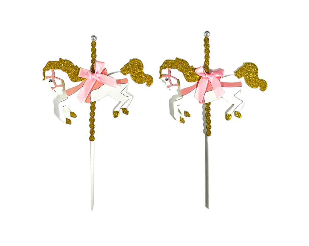 2 Pack Horse Cake Topper
