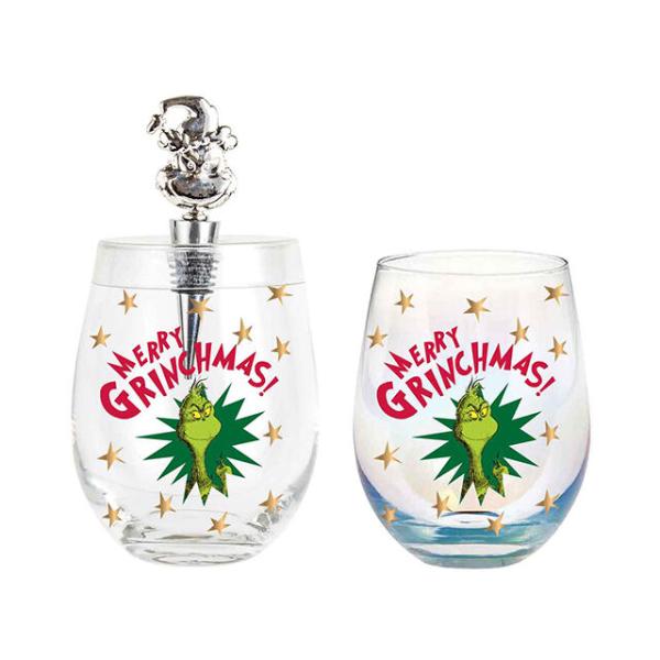MERRY GRINCHMAS STEMLESS WITH STOPPER