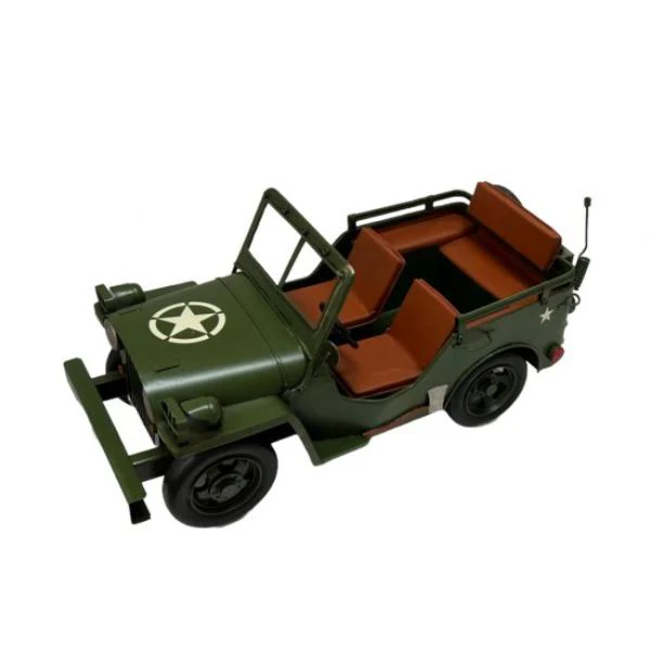 Metal Jeep Car - 31cm x 14cm x 15cm - Image 4
