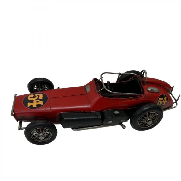 Metal Red Racing Car - 32cm x 13cm x 9cm