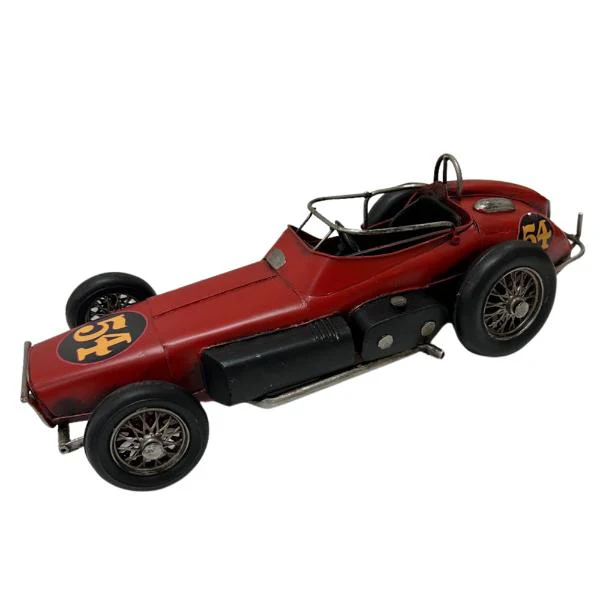 Metal Red Racing Car - 32cm x 13cm x 9cm - Image 4