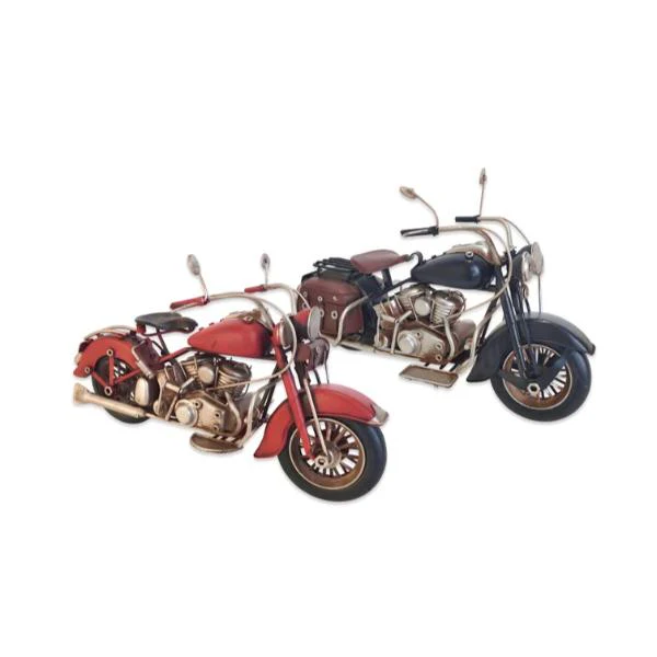 Metal Vintage Motorcycle - 27cm x 16cm