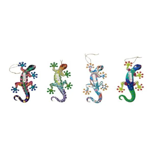 Metal Wall Art Lizard 20x11cm