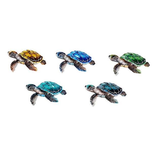 Metal Wall Art Turtle 15x9cm