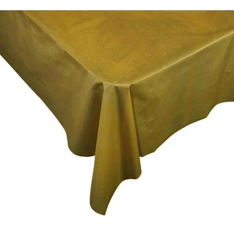 Metallic Gold Rectangle Tablecover - 270cm