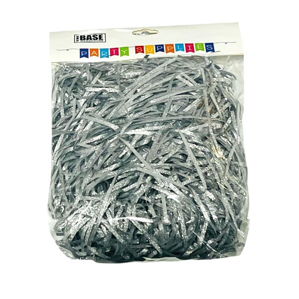 Metallic Silver Shredded Paper - 50g - Image 2