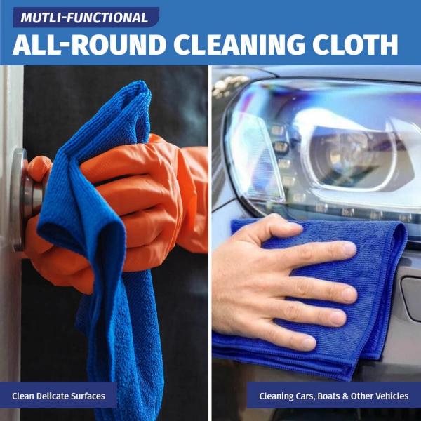 3 Pack Xtra Kleen Microfibre All Purpose Cleaning Cloth - 30cm x 30 - Image 4