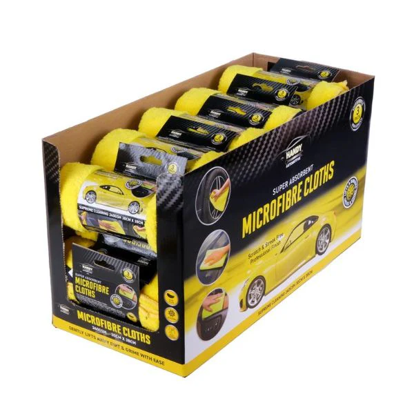 Yellow Automative Microfibre Cloth - Image 4
