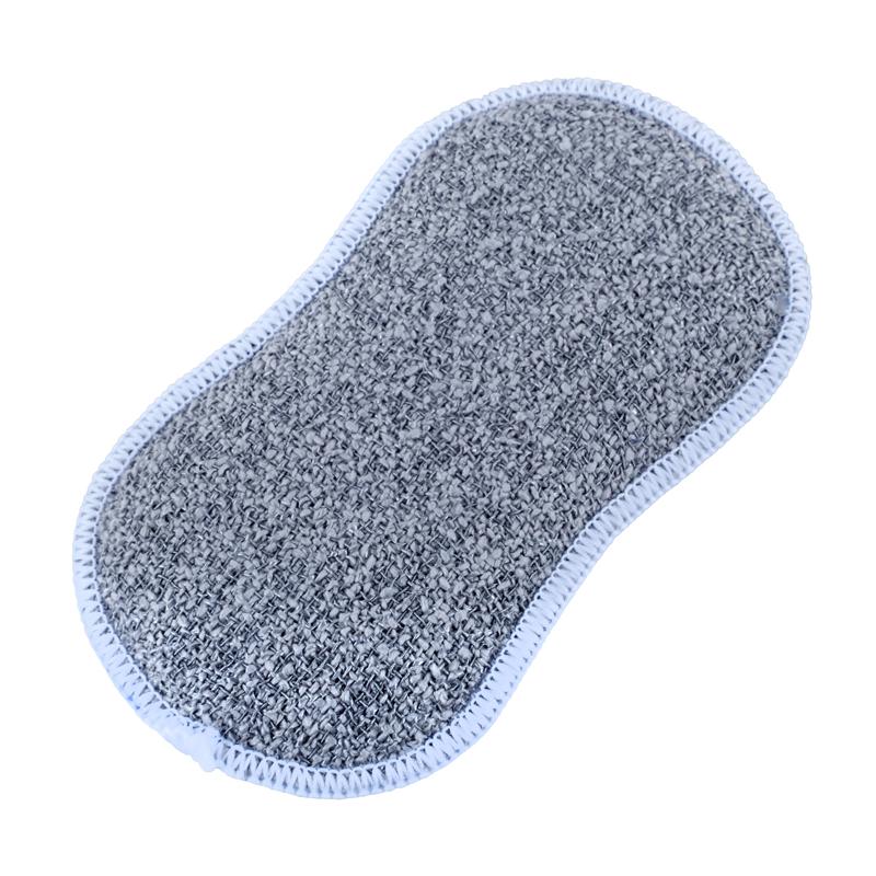 Blue Dual Sided Non Scratch Microfibre Sponge & Scouring Pad - 16cm x 10cm x 2cm - Image 2