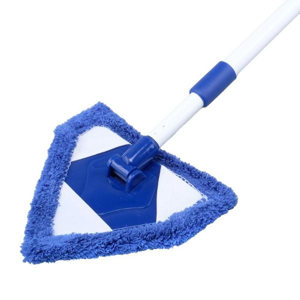Microfibre Triangular Head Cleaning Tool With Extendable Pole - 55cm x 90cm - Image 2