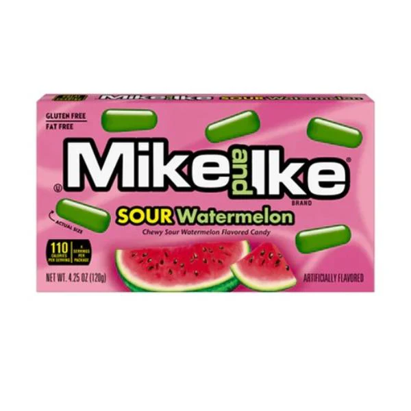 Mike & Ike Sour Watermelon Theatre Box - 120g
