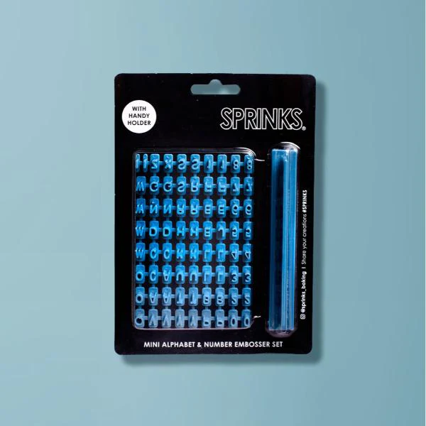 Sprinks Mini Alphabet & Number Embosser Set