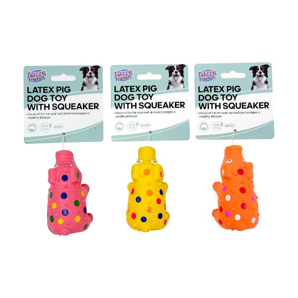 Mini Latex Pig Dog Toy With Squeaker